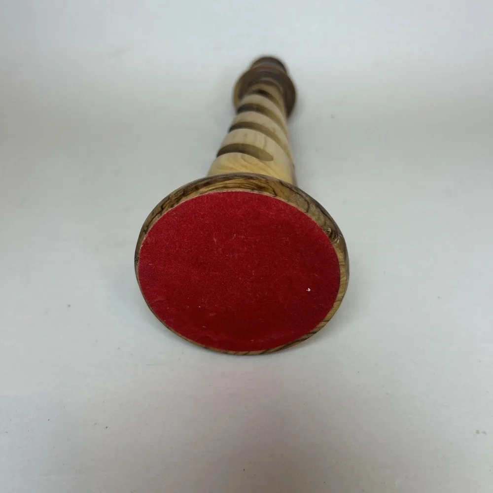 Olive Wood Candle Stick Holder‎